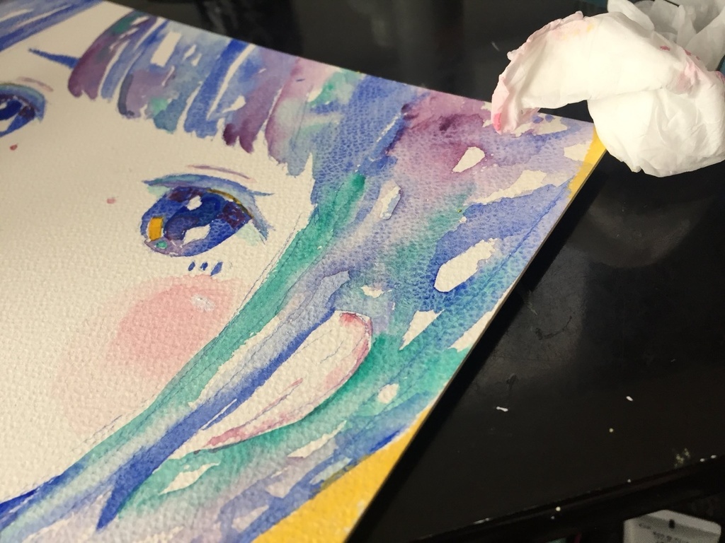 つむオーダーイラスト【色紙】誕生日記念