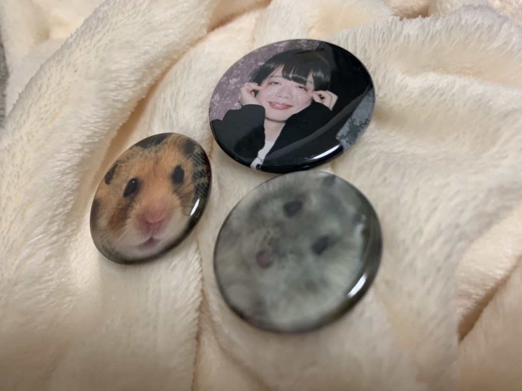 我が家のふぁみりー缶バッチ　３個セット