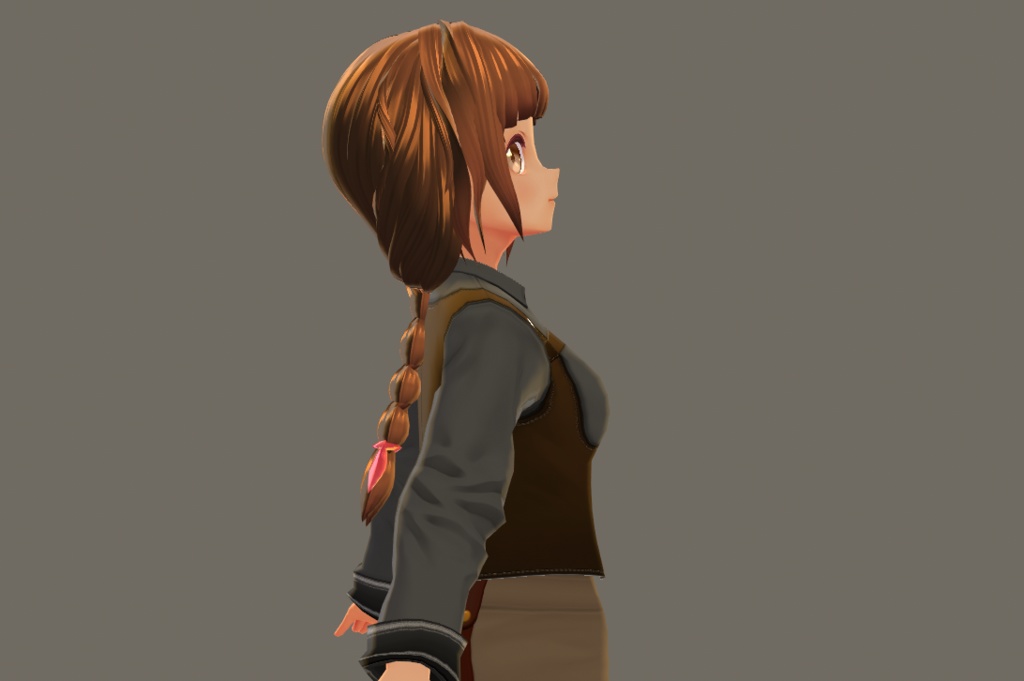 Low braided hair preset