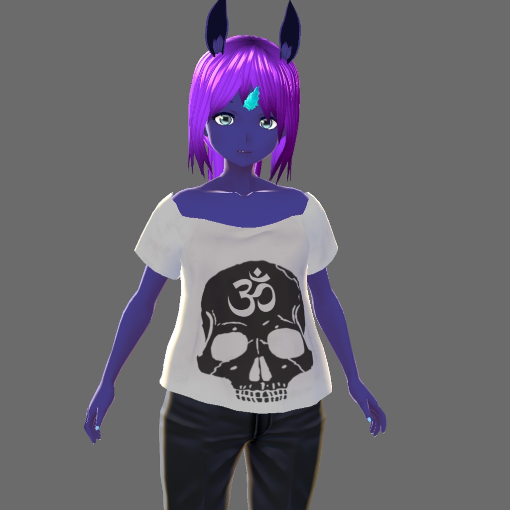 [VRoid Studio] Skull T-Shirt
