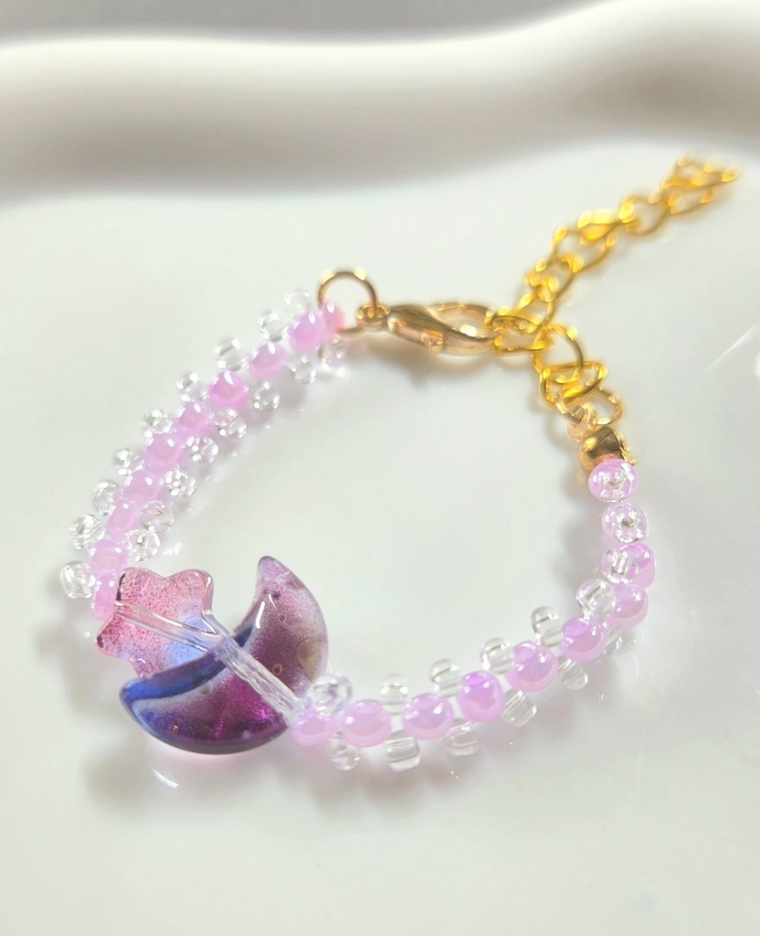 ぬいちゃんと一緒!月と星のネックレス&リング