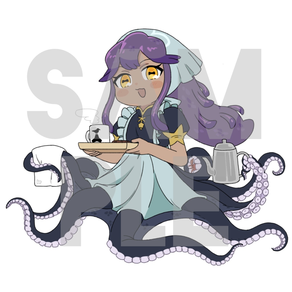 ミラさんのアクリルスタンド(喫茶店スタイル)