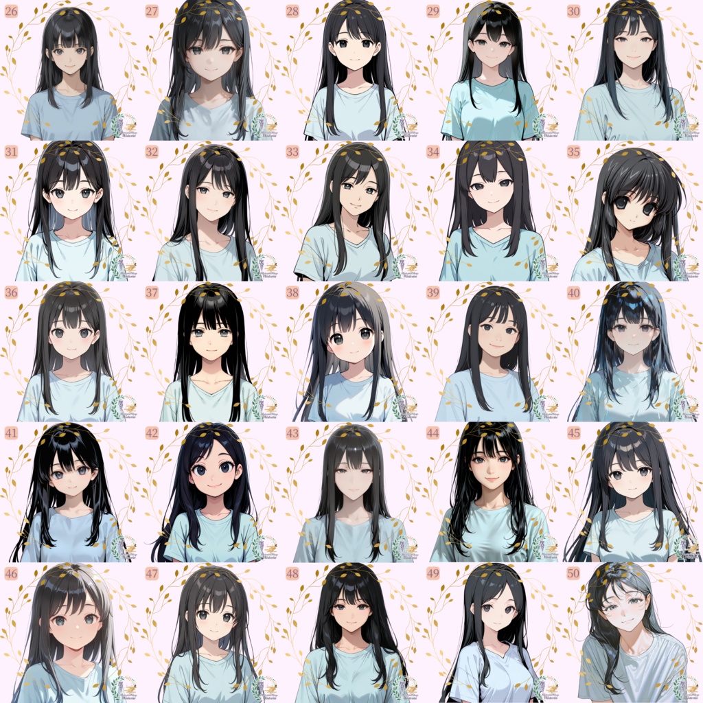 【女の子キャラクターイラスト】オーダーメイドコミッション(AI生成・4枚セット)