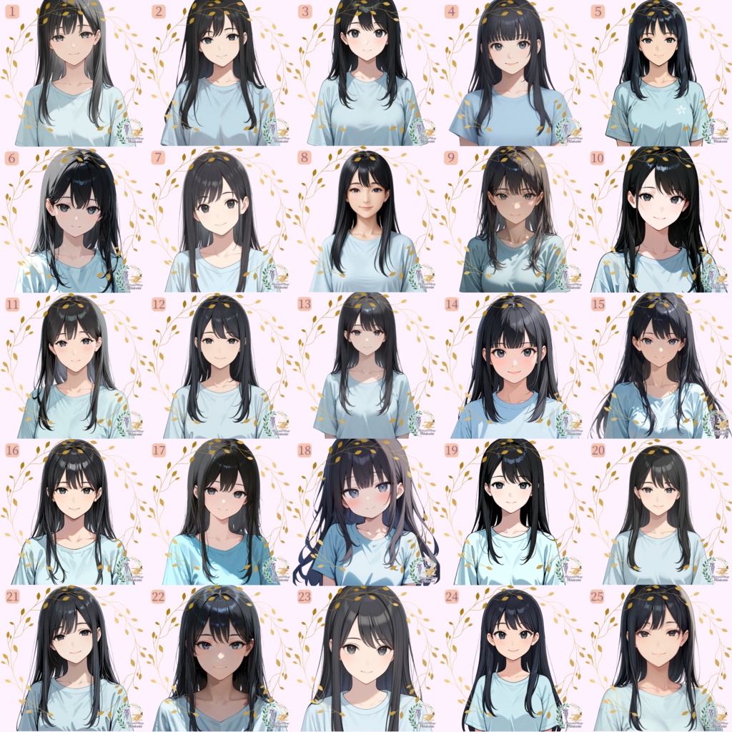 【女の子キャラクターイラスト】オーダーメイドコミッション(AI生成・4枚セット)