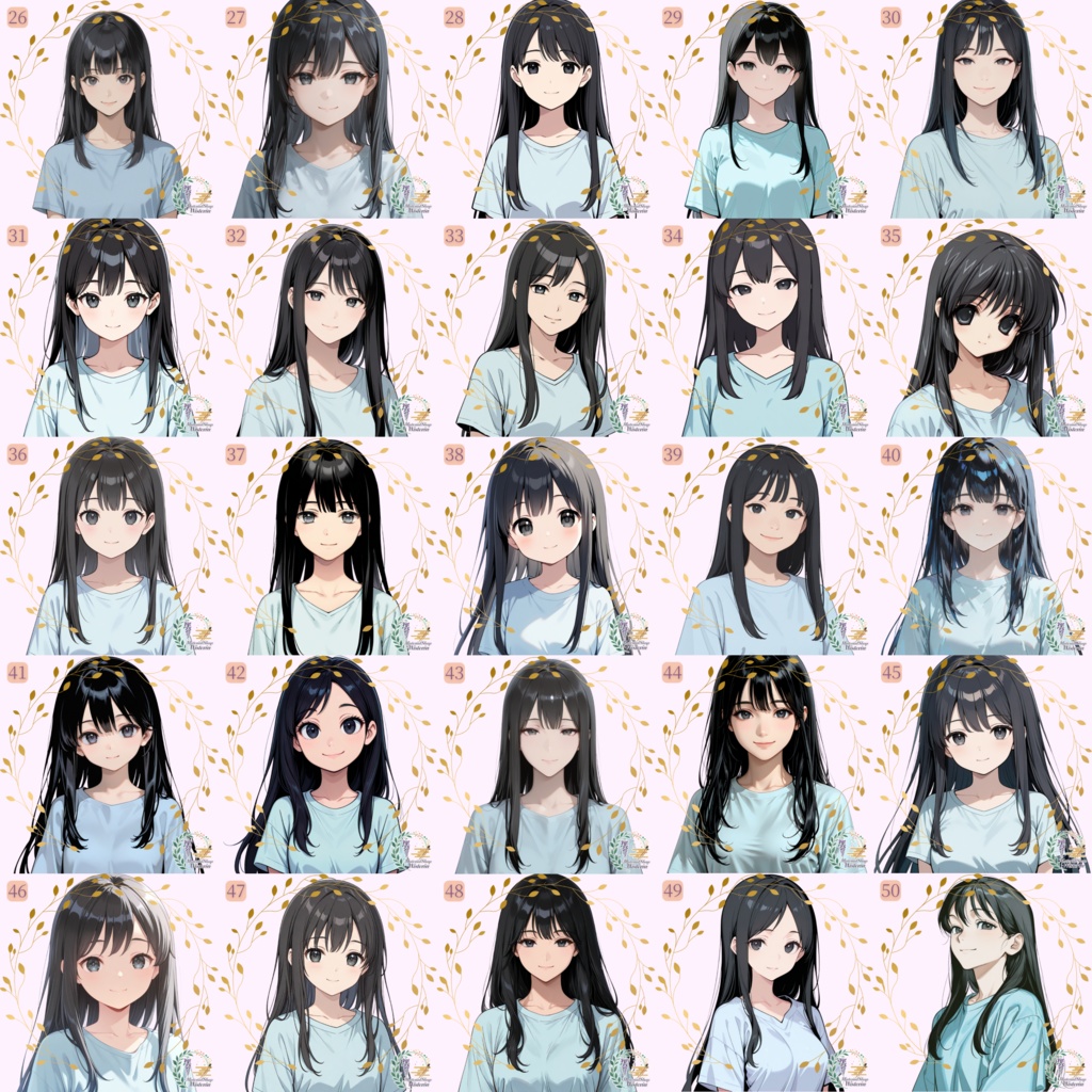 【女の子キャラクターイラスト】オーダーメイドコミッション(AI生成・4枚セット)