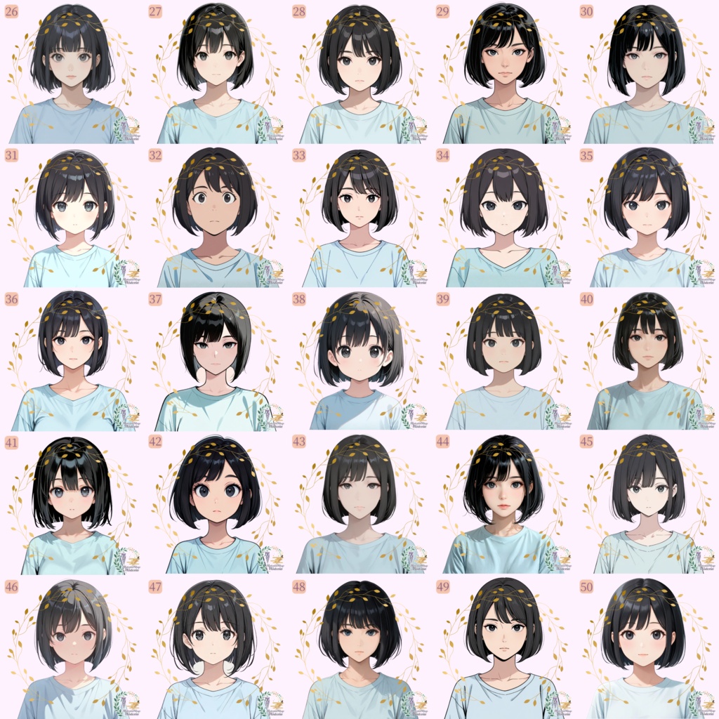 【女の子キャラクターイラスト】オーダーメイドコミッション(AI生成・4枚セット)