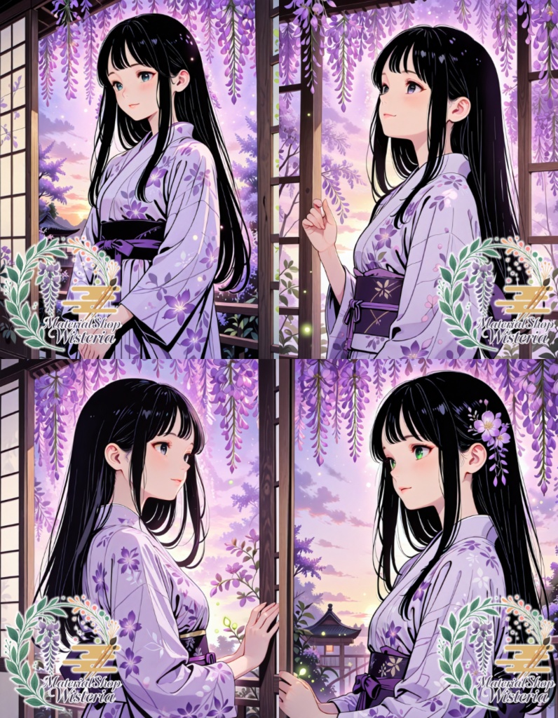 【女の子キャラクターイラスト】オーダーメイドコミッション(AI生成・4枚セット)