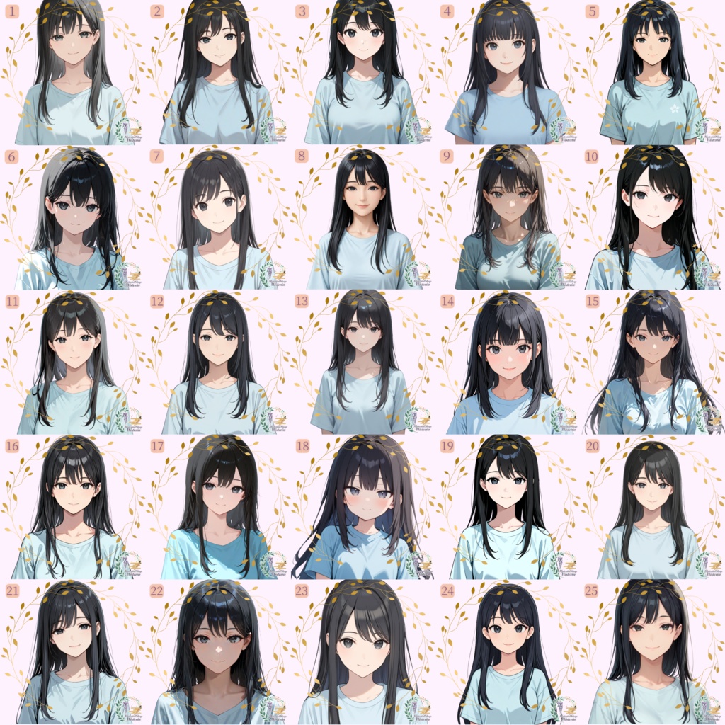 【女の子キャラクターイラスト】オーダーメイドコミッション(AI生成・4枚セット)