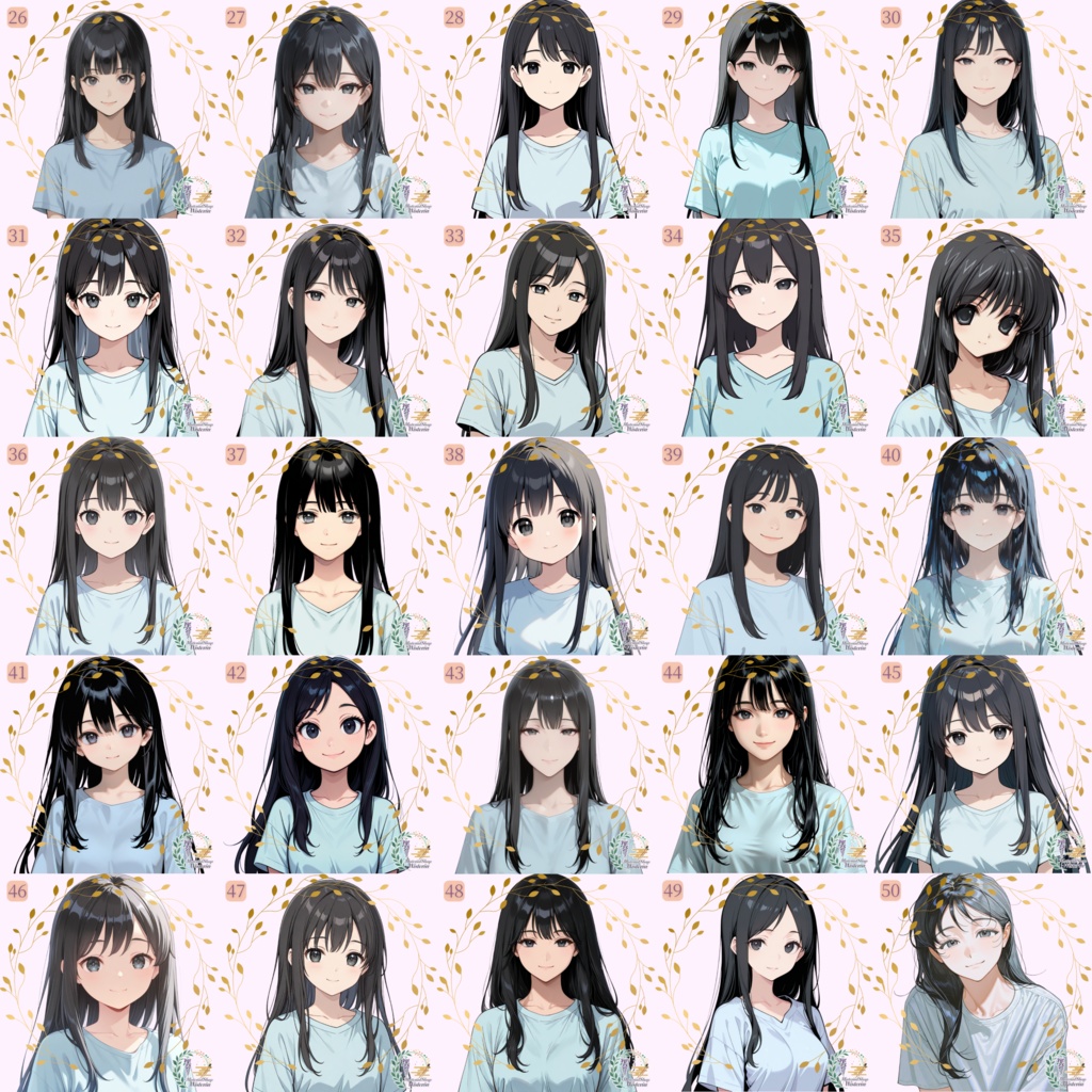 【女の子キャラクターイラスト】オーダーメイドコミッション(AI生成・4枚セット)