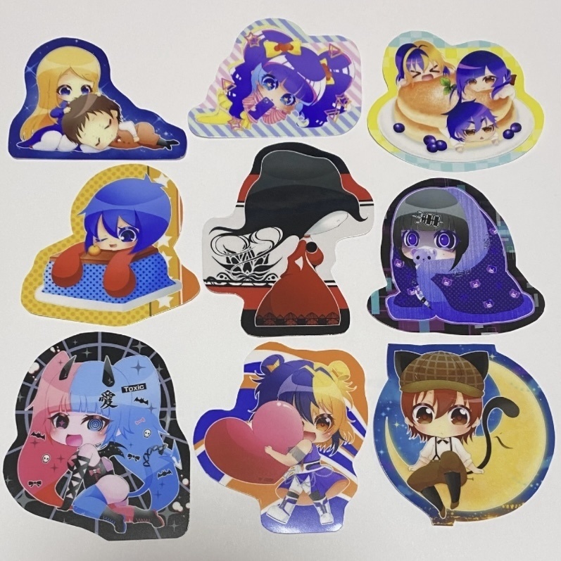 GITADORA半透明ダイカットステッカー9枚セット