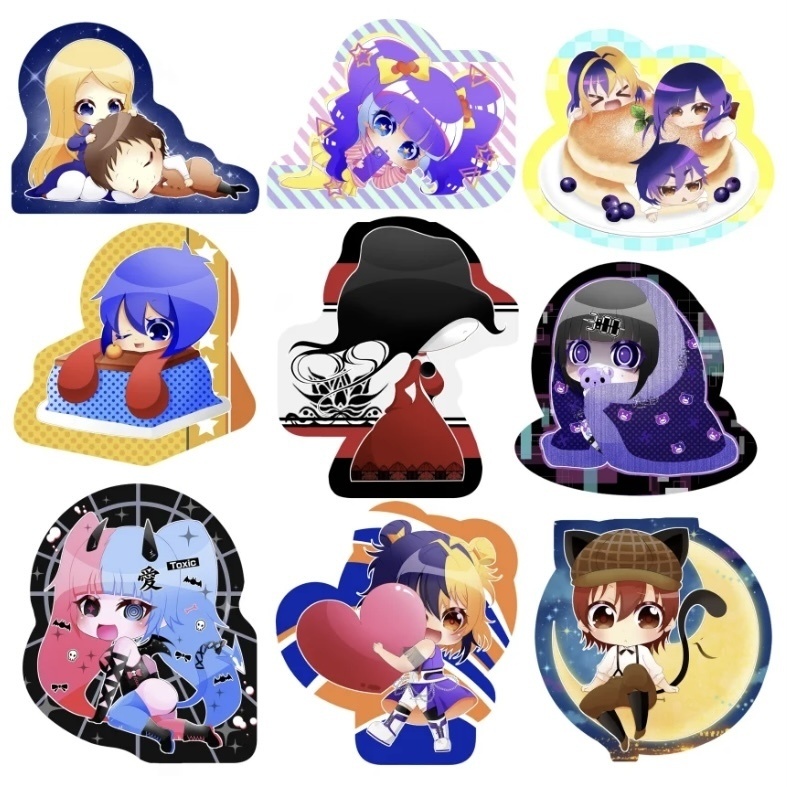 GITADORA半透明ダイカットステッカー9枚セット