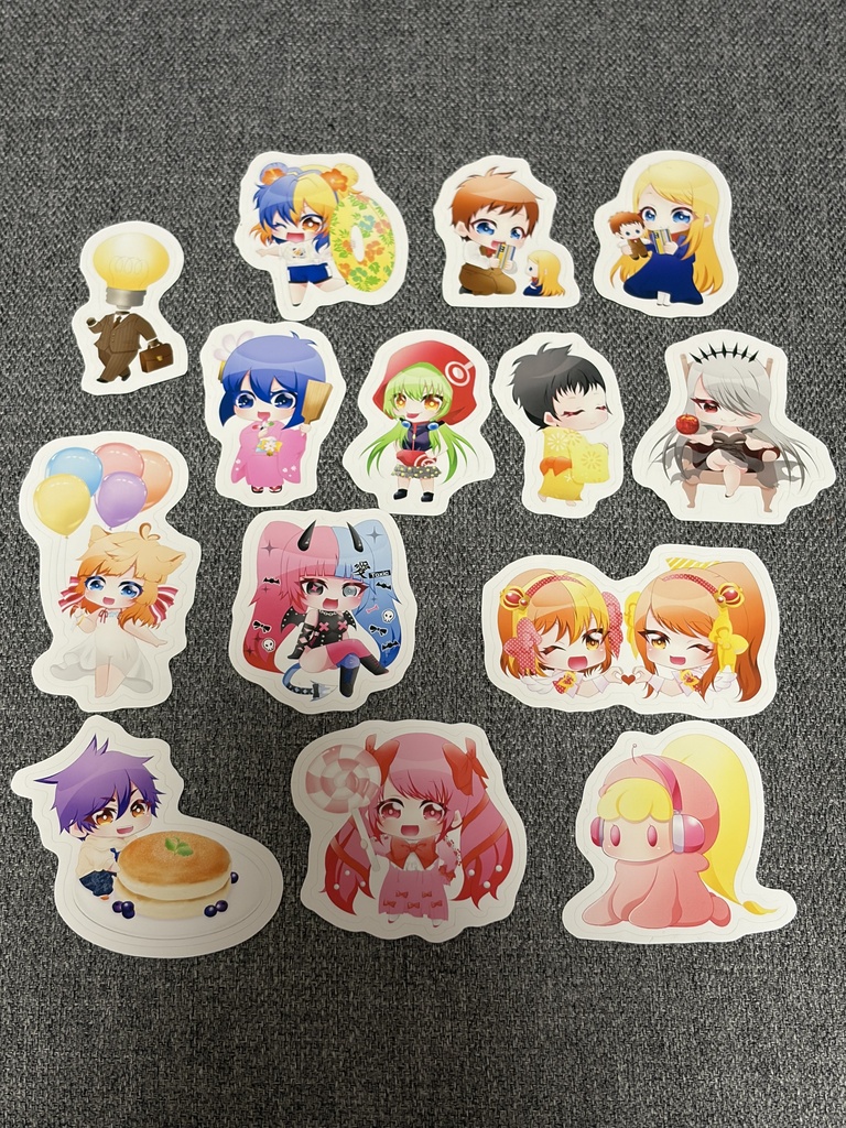 GITADORAハーフカットステッカー14種セット