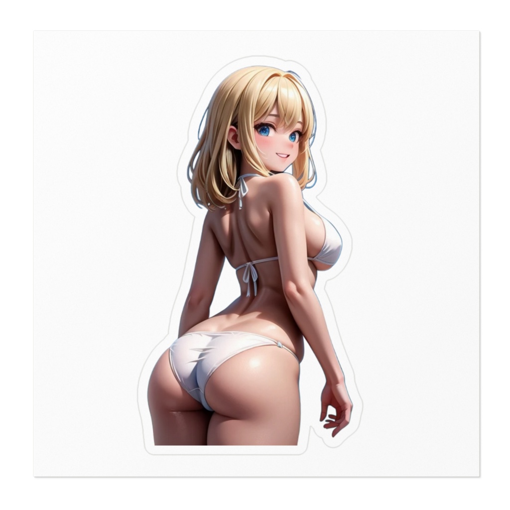 金髪ギャルビキニステッカー