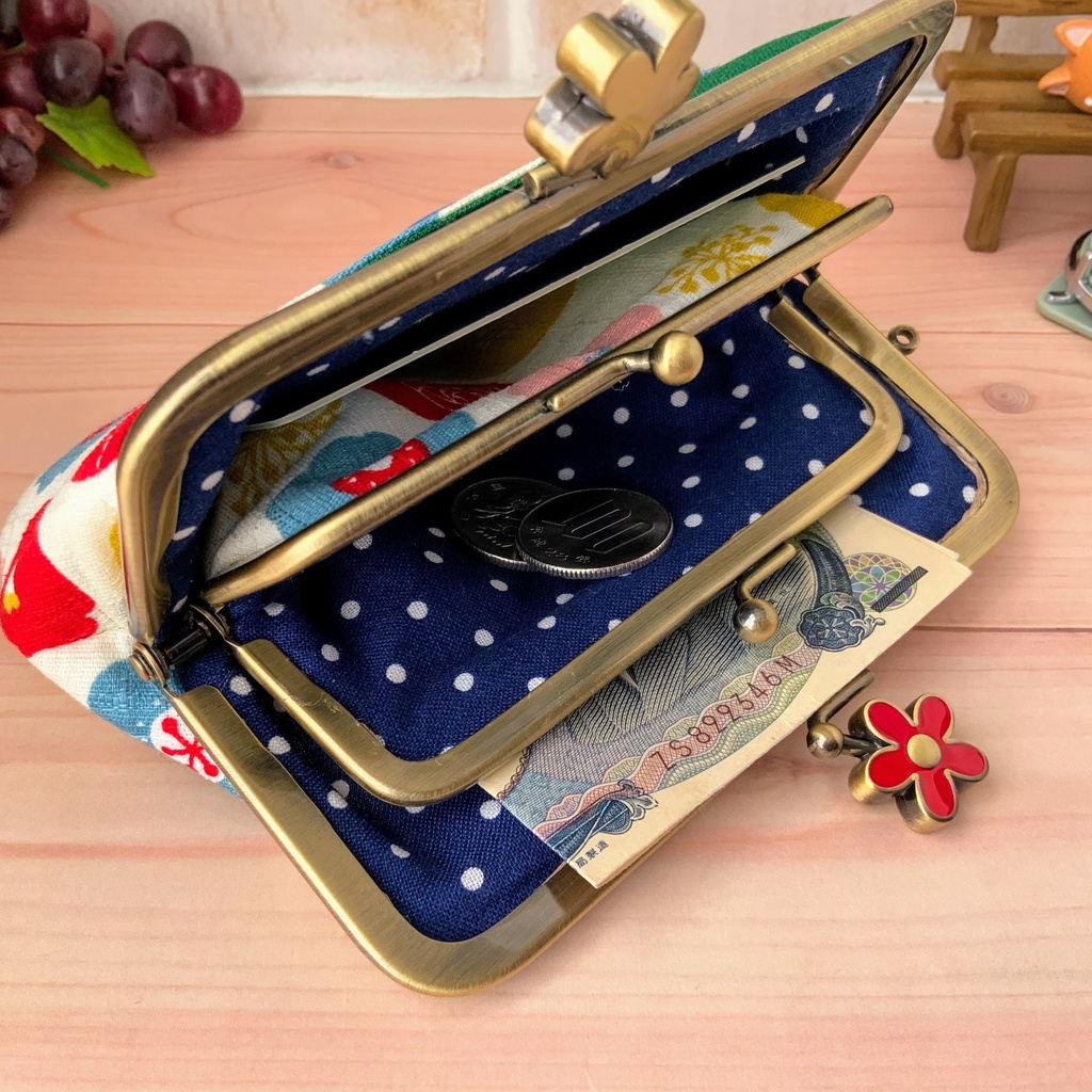 パスケース付き親子がま口