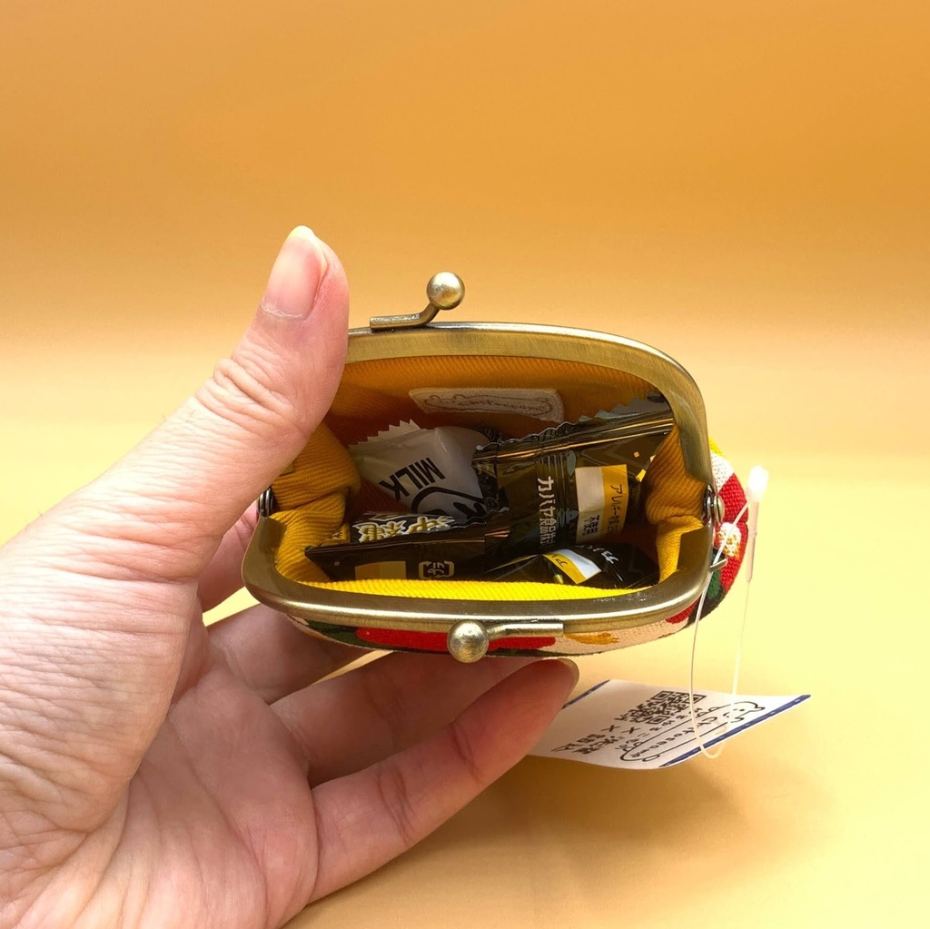 小さめがま口ポーチ