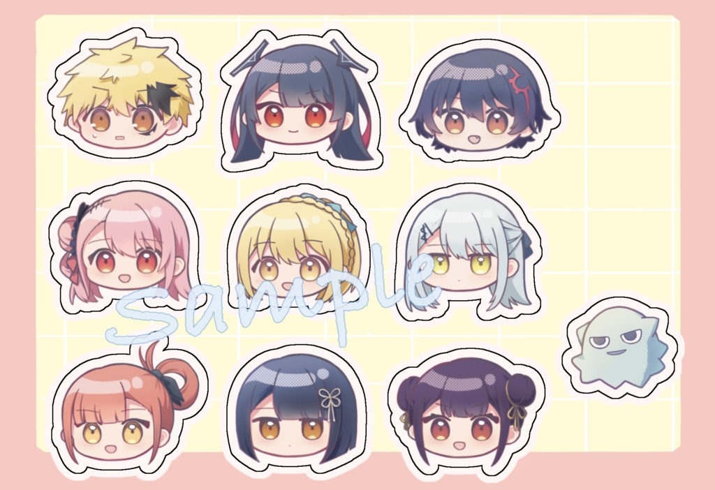 【非公式】鵺の陰陽師 ミニキャラシール