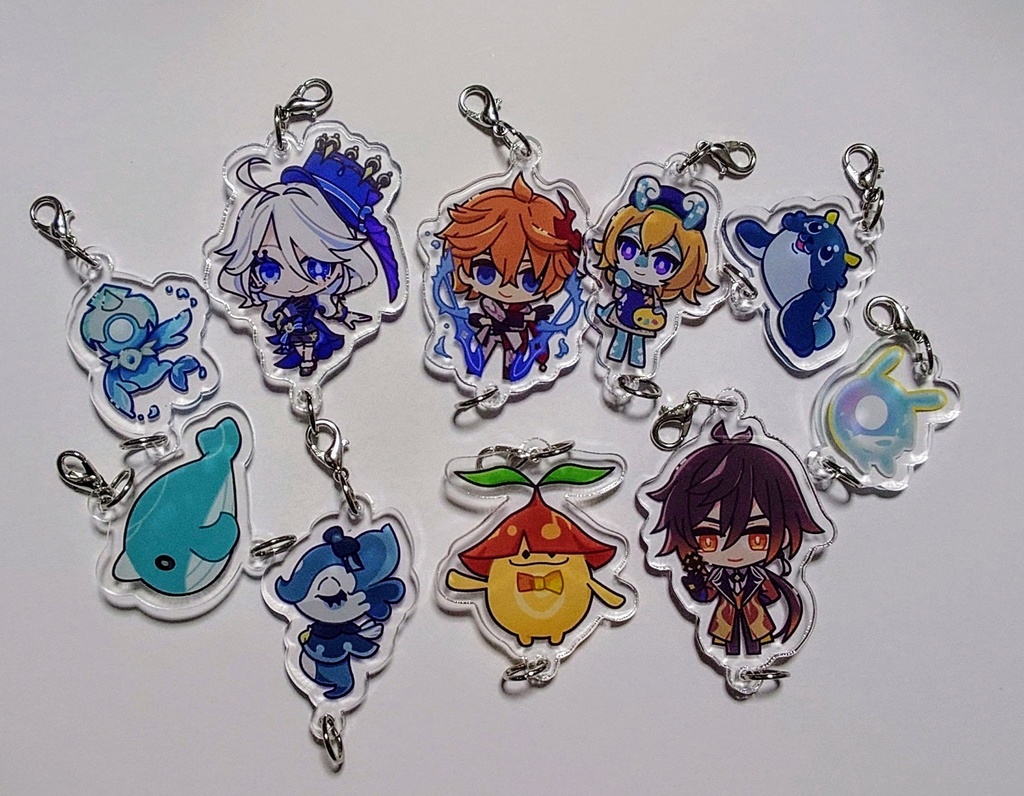 つながるアクリルチャーム①プレイアブルキャラクター