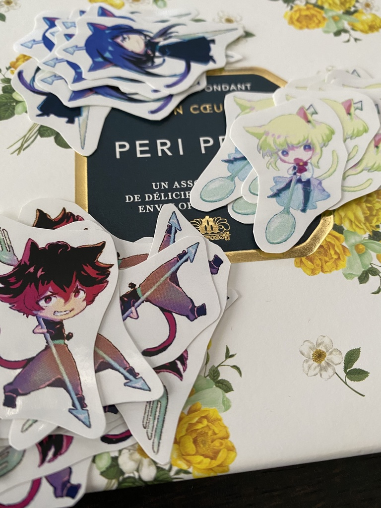 キャットバーニッシュアクリルキーホルダー