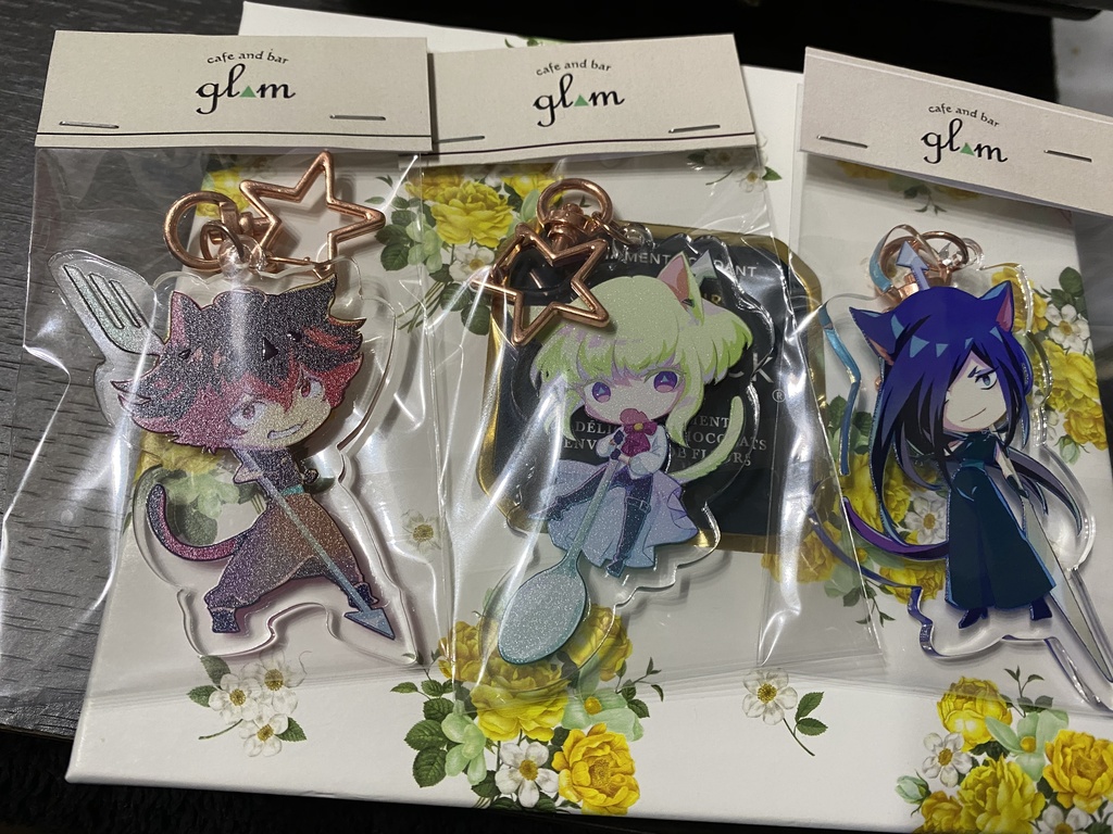 キャットバーニッシュアクリルキーホルダー