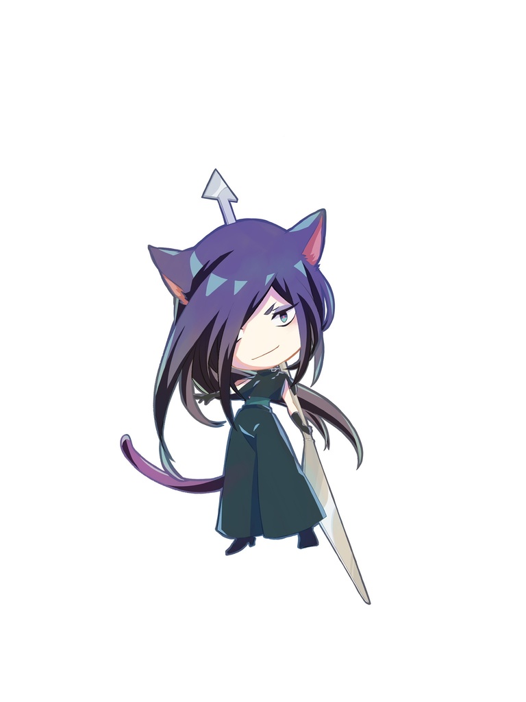 キャットバーニッシュアクリルキーホルダー