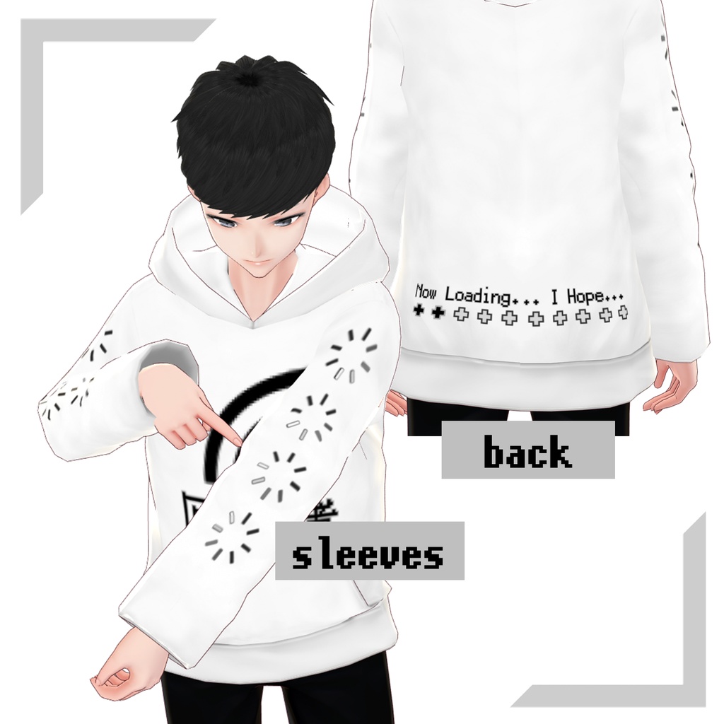 【無料】回線弱者パーカー【VRoid】