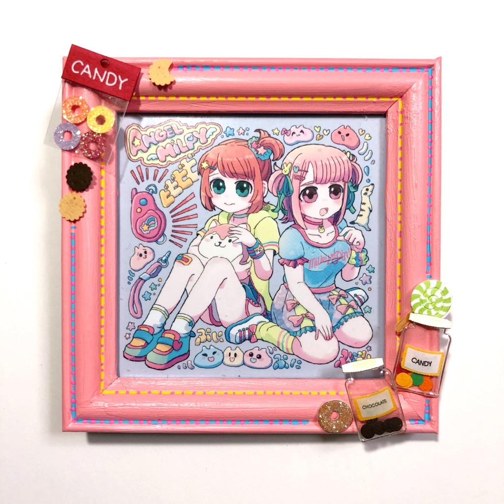 【複製画】1点もの！えんじぇる♡みるぴー 【大人なのに女児服着てる】