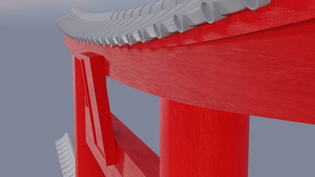 日本の鳥居と神社パック