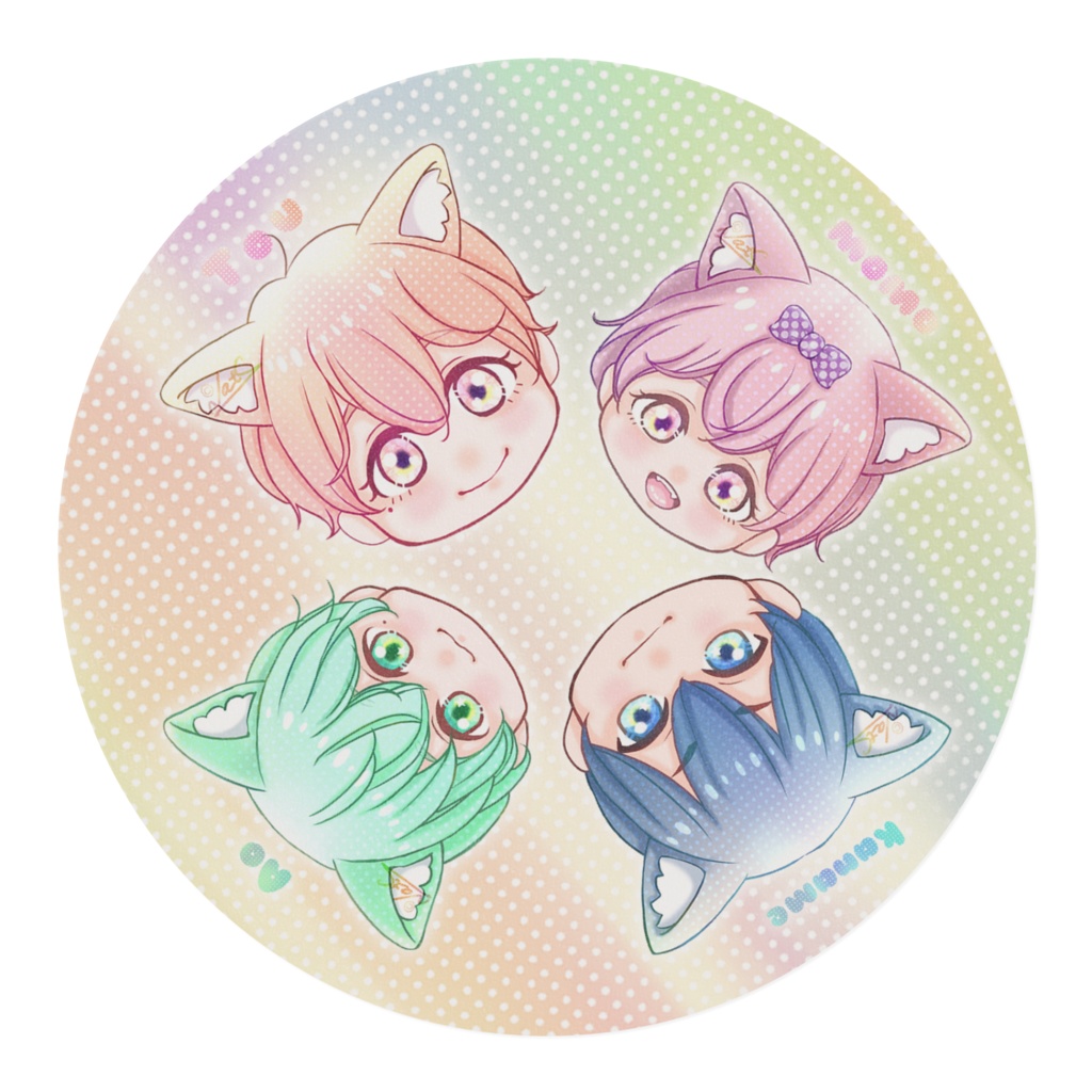 オメガバ色クレファミリー💖マスキングテープ カラフル🌈