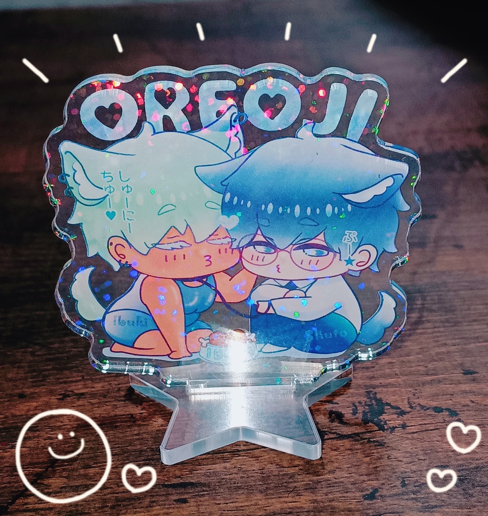 💙ミニミニいぶしゅーキラキラアクスタ「照れしゅう兄」💙チェキカード付き