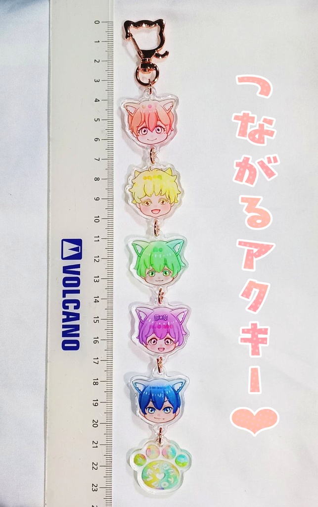 受注予約✨オメガバ色クレ🌈つながるアクキー