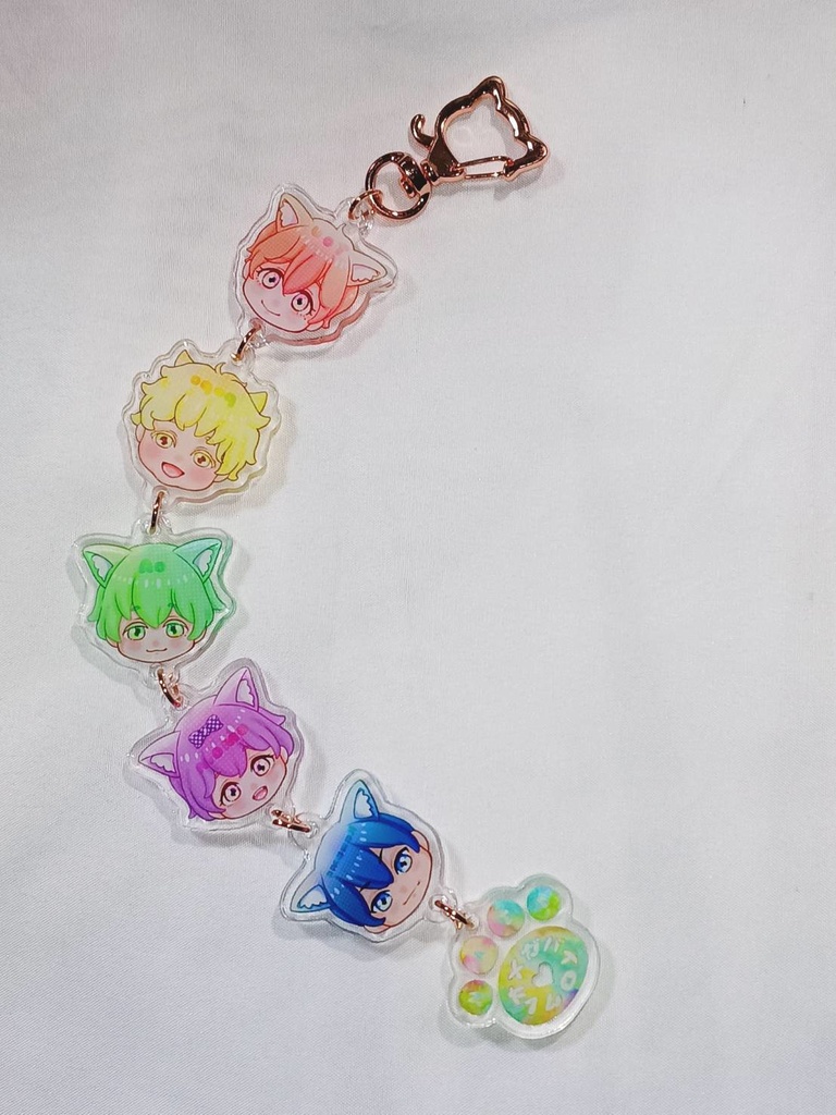 受注予約✨オメガバ色クレ🌈つながるアクキー