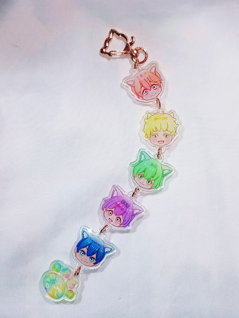 受注予約✨オメガバ色クレ🌈つながるアクキー