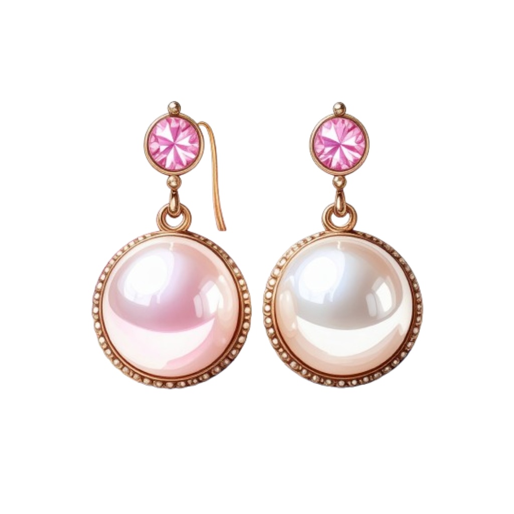 ガーリーな水彩イラストクリップアート 8種 (PNG)