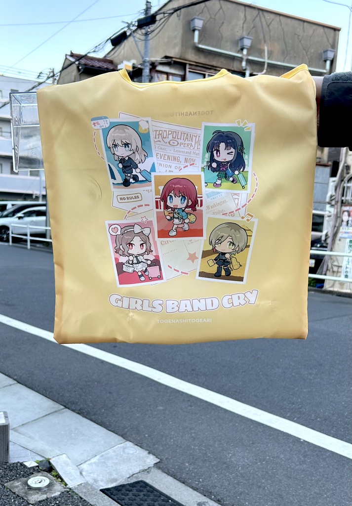 【C107】収納袋付きエコバッグ  ガルクラ同人イラスト 旅するトゲナシトゲ ＺＴＴ☆残業後ティータイムアリ 