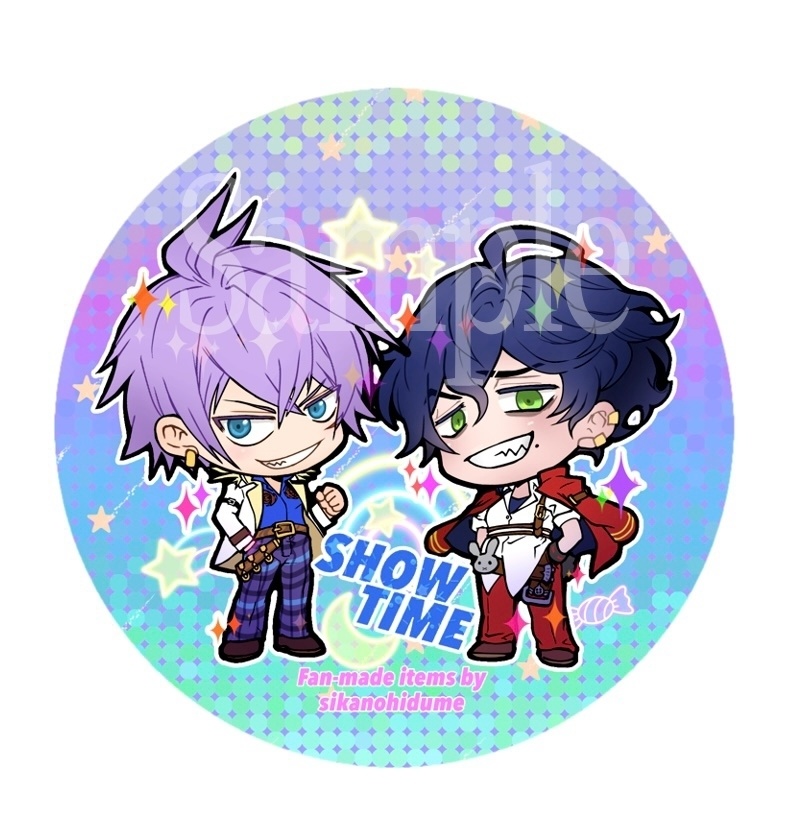ショウ&ドモン缶バッジ