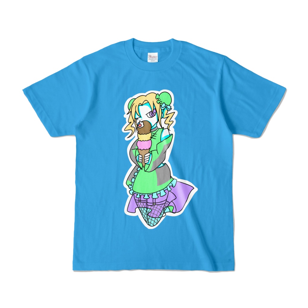 魔法少女 ぴすちゃんtシャツ アイスクリーム カラーver ペネキすとぁ Booth