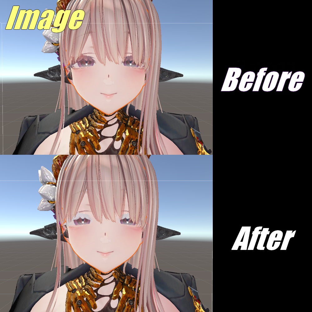 【蠱惑のミダリス】眉毛と睫毛の色をかえるやつ【専用テクスチャ】