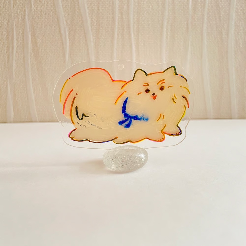 #犬とアートアクスタ:ポメラニアン