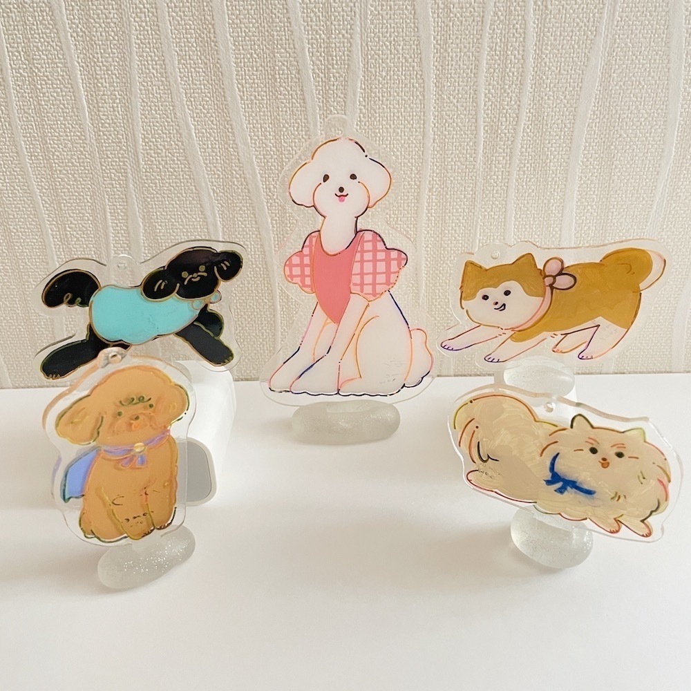 #犬とアート作品原画