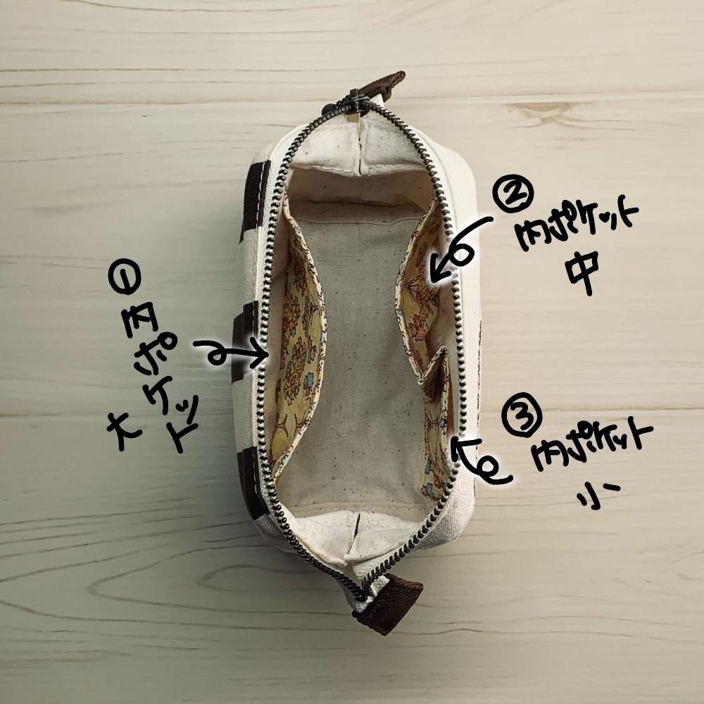 【匿名】ワイヤーポーチS ちょびっと。オリジナル刺繍