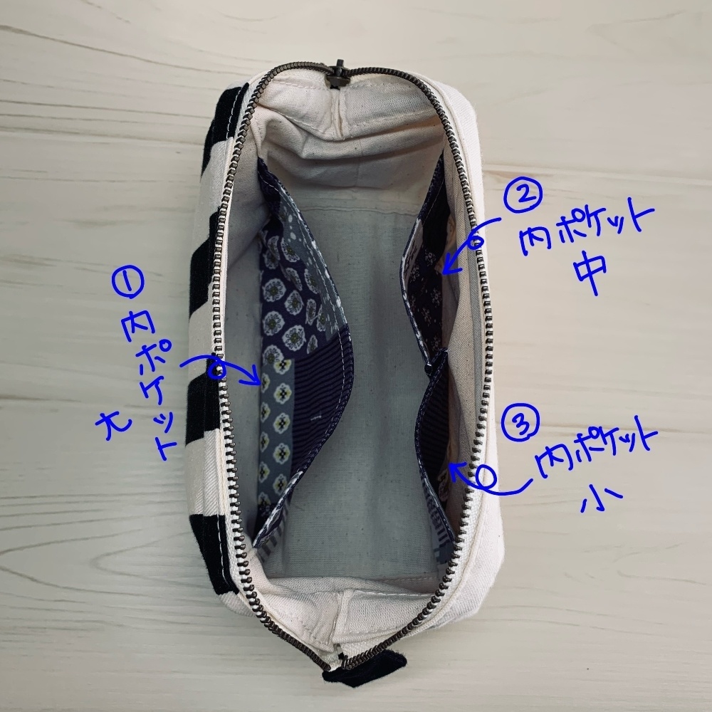 【匿名】ワイヤーポーチM ちょびっと。オリジナル刺繍