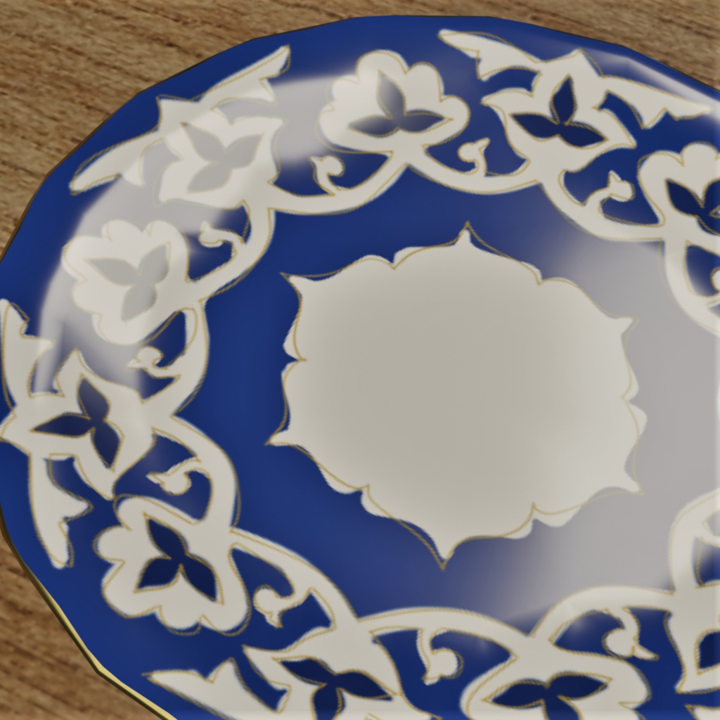 【3D小物】ウズベク食器セット|Keling, dasturxon yozaylik!