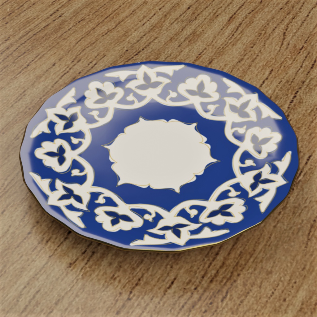 【3D小物】ウズベク食器セット|Keling, dasturxon yozaylik!