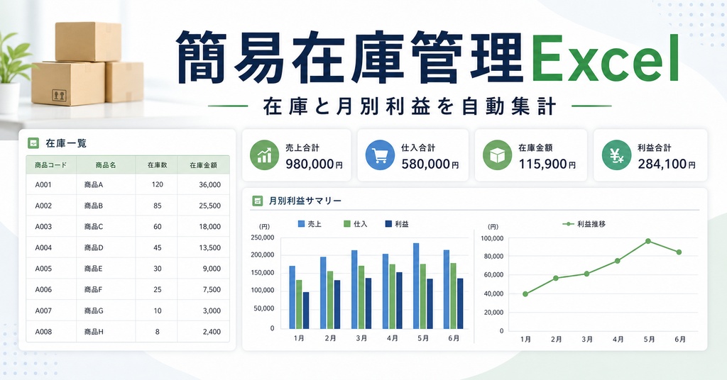 超シンプル!在庫管理Excel