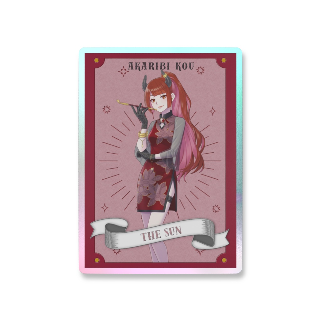 【チャンネル1000人記念】桜陽コウ オーロラスマホステッカー