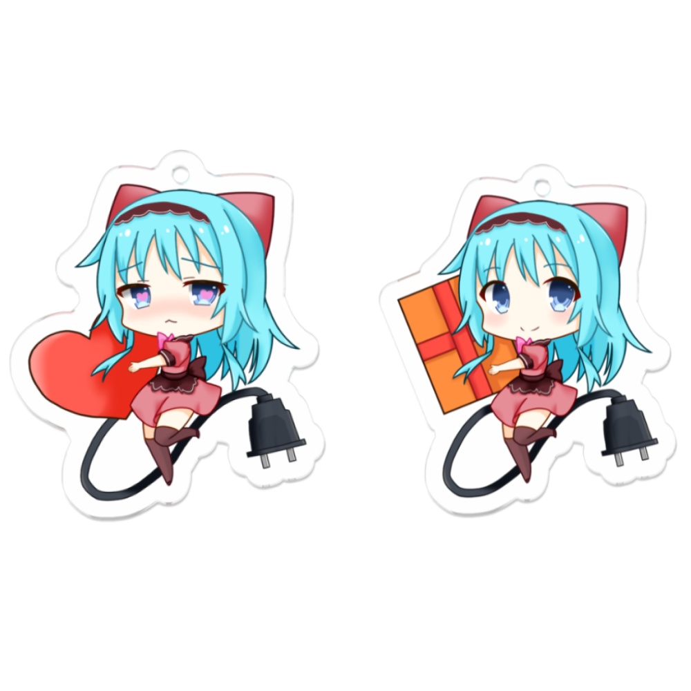つむロイドバレンタインアクリルキーホルダー