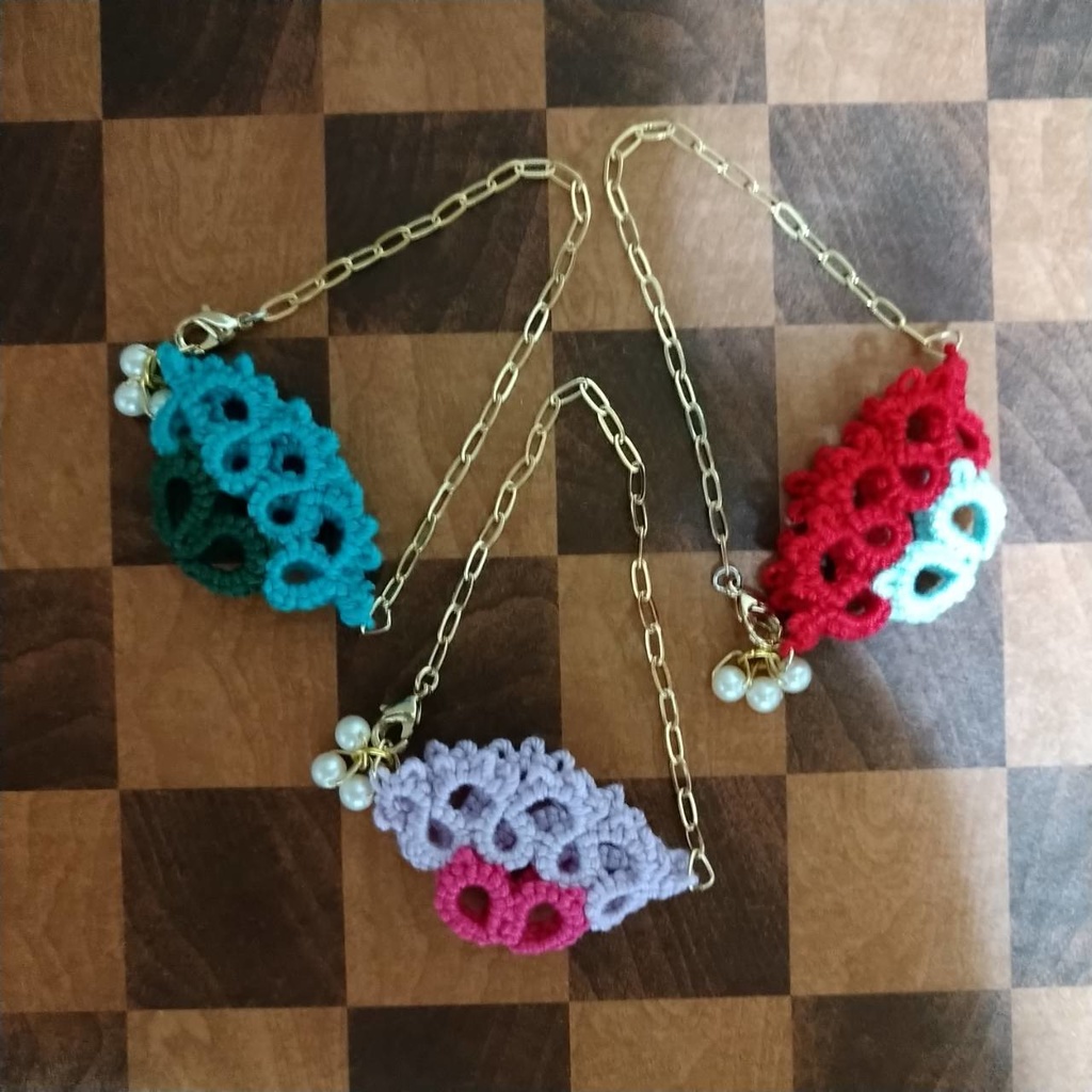 タティングレースのバッグ風チャーム Tototoma Booth