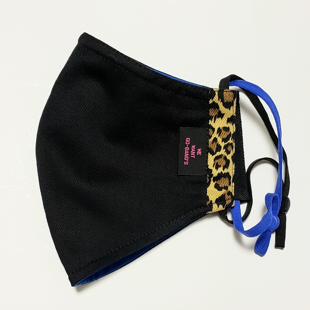 Sale♪WE WANT GO-BANG'Sマスク/BLACK×BLUE