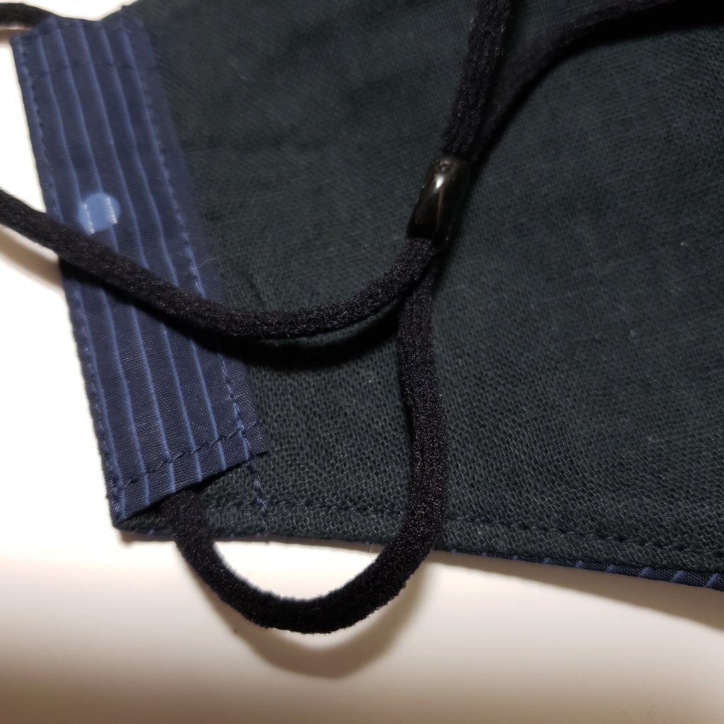 Sale♪ITALYコットンネイビーストライプ&ドット