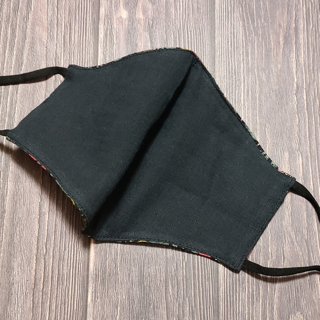 Strawberry Thief立体マスク/ブラック